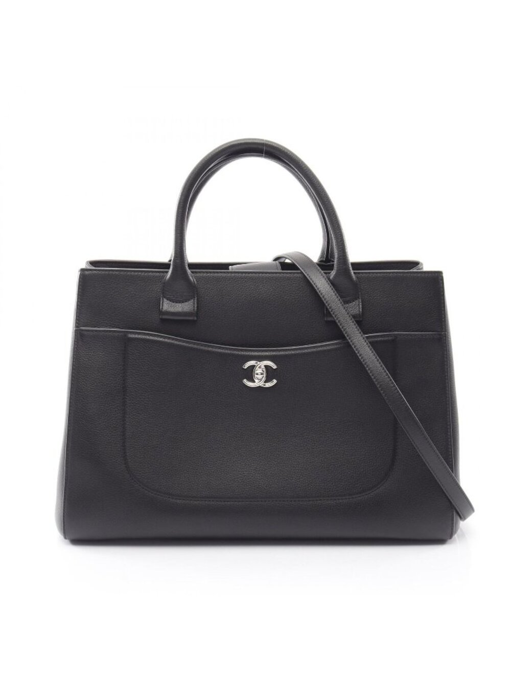 Chanel Tote Bag Neo Executivetote Large 2-Way Black Caviar Leather Neo Executive